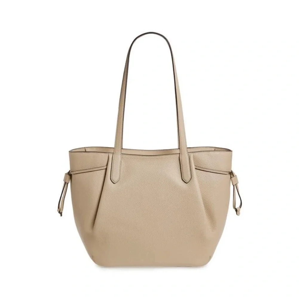 KATE SPADE Beige Cream Neutral Leather Large Dumpling Tote Bag
